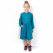 Трикотажна сукня на дівчинку «ЕЛЛА» смарагдового кольору, Смарагдовий, 26, 2 роки, 92см