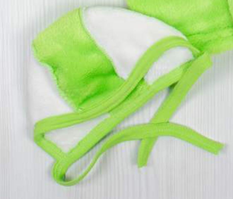 Комплект «ЦВЕТОЧЕК» рваная махра зеленого цвета, Зеленый, 20, 1,5-3 месяца, 56-62см