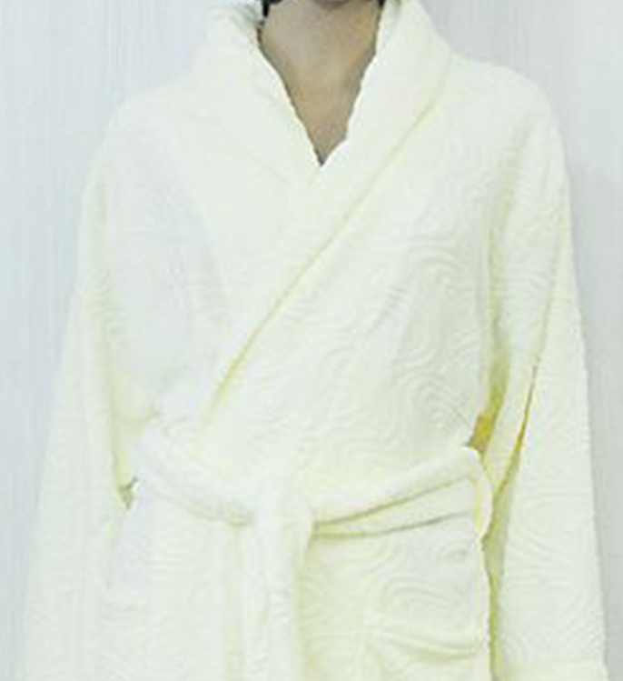 Жіночі теплі махрові халати. Халат «ПЕРЛИНА» рвана махра жовтого кольору. ТМ «Пташка Украина»