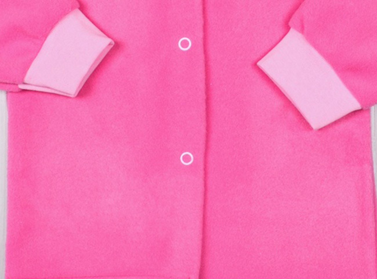 Кофта на прикладе флис розового цвета, Розовый, 24, 6-9 месяцев, 68-74см