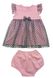 Комплект платье с трусиками фуликра с фатином цвета пыльная роза, Пыльная роза, 6-9 месяцев, 74см