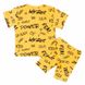 Комплект футболка + трессы фулликра жёлтого цвета, Жёлтый, 32, 7-8 лет, 122-128см
