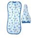 Пеленка «ЕВРОКОКОН» интерлок голубого цвета, Голубой, 20, 1-3 месяцев, 62см