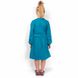 Трикотажное платье на девочку «ЭЛЛА» изумрудного цвета, Изумрудный, 32, 7-8 лет, 122-128см