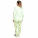 Пижама с брюками комбинированный начес салатового цвета, Салатовый, 44-46