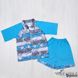 Комплект: сорочка + шорти кулір бірюзового кольору, Бірюзовий, 24, 1,5 роки, 86см