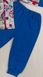 Пижама комбинированная интерлок синего цвета, Синий, 26, 2 года, 92см