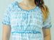 Сорочка для годування «ПАЛОМА» кулір блакитного кольору, Блакитний, 40-42