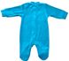 Комбінезон «ЧИЖИК» бірюзового кольору з вишивкою велюр, Бірюзовий, 0-1 місяць, 56см