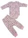 Комплект боди+брючки кулир розового цвета, Розовый, 1-3 месяцев, 62см