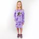 Трикотажное платье на девочку "ВЕРА" сиреневого цвета, Сиреневый, 28, 3-4 года, 98-104см