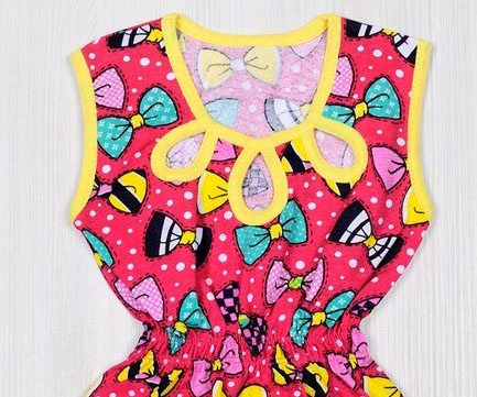 Дитячі трикотажні сукні для дівчинку. Сукня «ДІАНА» кулір червоного кольору. ТМ «Пташка Украина»