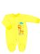 Комбінезон «ЧИЖИК» жовтого кольору однотонний футер, Жовтий, 20, 1,5-3 міс, 56-62см
