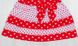 Детское платье на девочку «БЕЛЛА» кулир красного цвета, Красный, 30, 5-6 лет, 110-116см