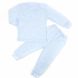 Пижама «ИНТЕР» комбинирована голубого цвета интерлок, Голубой, 34, 8-9 лет, 128-134см