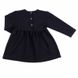 Детское трикотажное платье «КЕНДИ» темно-синего цвета, Темно-синий, 24, 1,5 года, 86см