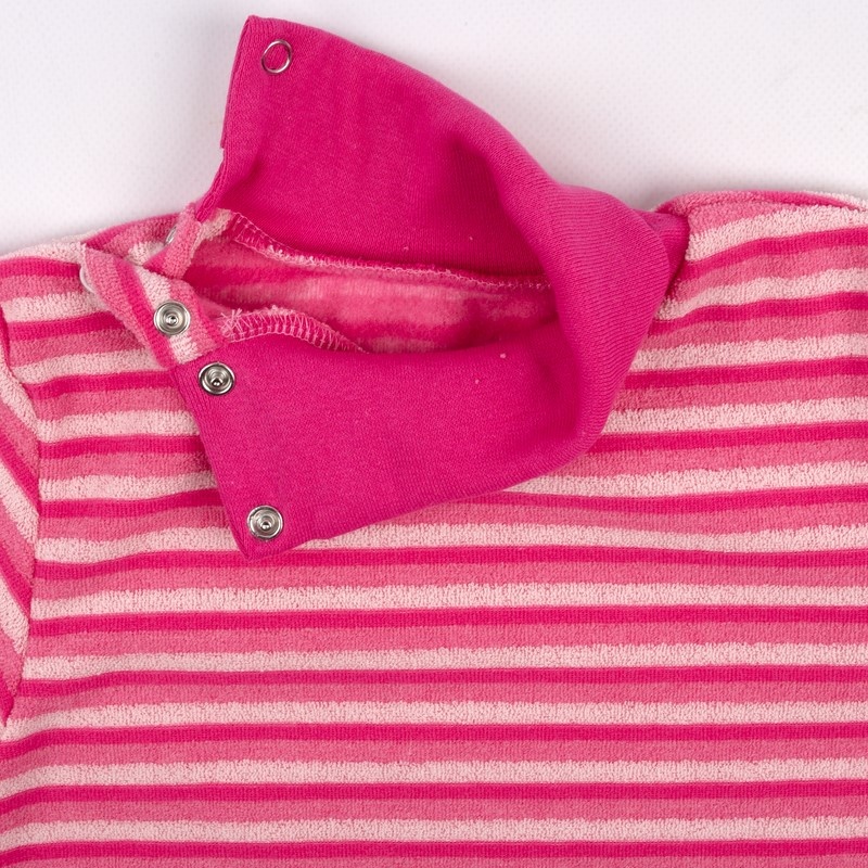 Детские трикотажные водолазки и гольфы для девочек. Махровый гольф розового цвета с высоким горлом на девочку. ТМ «Пташка Украина»
