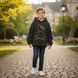 Джемпер хутро на тринитці начесній чорного кольору, Чорний, 3-4 роки, 104см