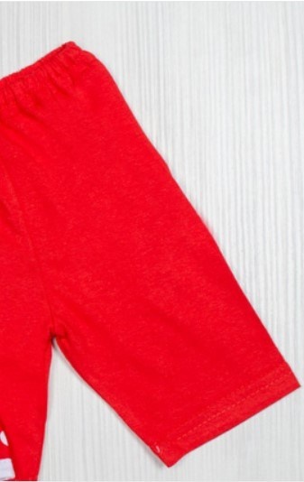 Комплект «АЛЛА» красного цвета кулир, Красный, 30, 5-6 лет, 110-116см