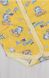 Боди на кнопках желтого цвета с длинным рукавом кулир, Жёлтый, 20, 1,5-3 месяца, 56-62см