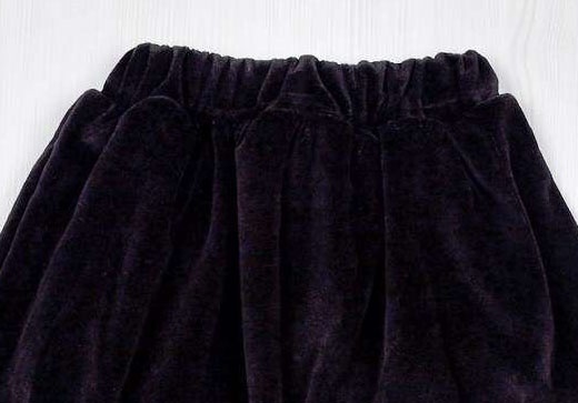 Спідниця «ТЮЛЬПАН» велюр чорного кольору, Чорний, 30, 5-6 років, 110-116см