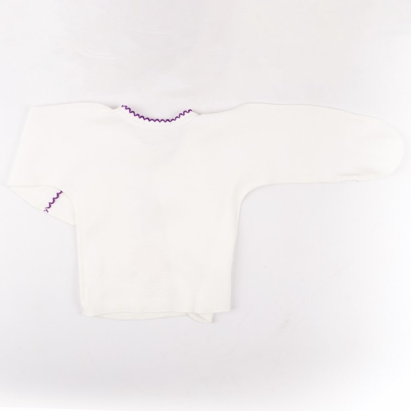 Сорочечка для малюка «НЕЦАРАПКА» з малюнком кремовий інтерлок, Кремовий, 22, 3-6 місяці, 62-68см