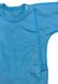 Сорочечка "Нецарапка" однотонний інтерлок синього кольору, Синій, 0-1 місяць, 56см