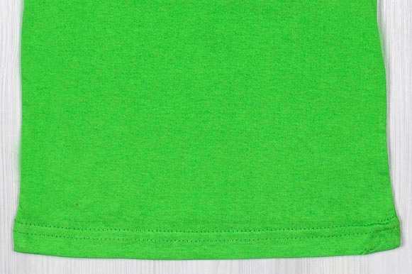 Футболка однотонная кулир зеленого цвета, Зеленый, 24, 1,5 года, 86см