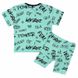 Комплект футболки + треси фулікра бірюзового кольору, Бірюзовий, 32, 8-9 років, 128-134см
