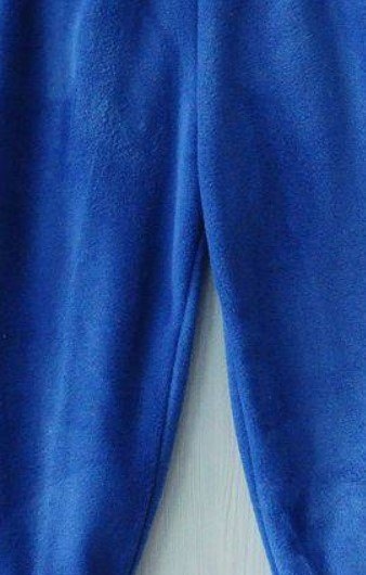 Брюки «Релакс» синього кольору фліс, Синій, 22, 1 рік, 80см