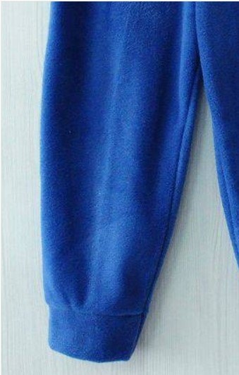 Брюки «Релакс» синього кольору фліс, Синій, 22, 1 рік, 80см
