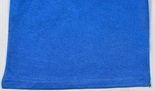 Футболка с карманом кулир голубого цвета, Голубой, 34, 8-9 лет, 128-134см