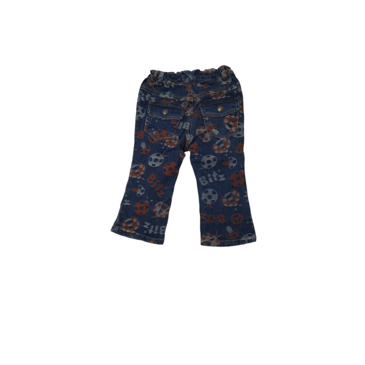 Джинсы для девочки, Джинсовый, 4-5 лет, 110см