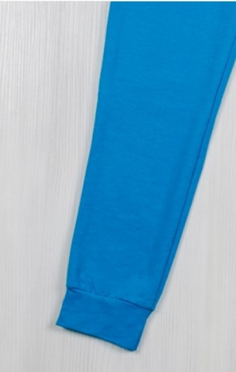 Брюки «БАРБАРА» синього кольору двонитка, Синій, 36, 9-10 років, 134-140см