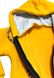 Ромпер трёхнитка на флисе жёлтого цвета, Жёлтый, 2-3 года, 98см