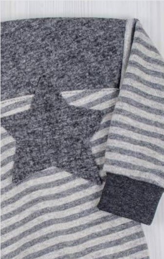 Батник «ЗОДІАК» сірого кольору в'язаний інтерлок, 26, Сірий, 2 роки, 92см