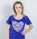 Женское трикотажное платье «АРИЭЛЬ» фулликра синего цвета, Синий, 44