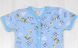 Боди на кнопках с коротким рукавом кулир голубого цвета, Голубой, 26, 9-12 месяцев, 74-80см