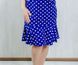 Жіноча трикотажна сукня «Аріель» фулікра синього кольору, Синій, 44