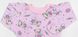 Сорочечка для новонароджених «НЕЦАРАПКА» футер рожевого кольору, Рожевий, 22, 3-6 місяці, 62-68см