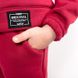 Костюм з капюшоном тринитка на флісі бордового кольору., Бордовий, 28, 3-4 роки