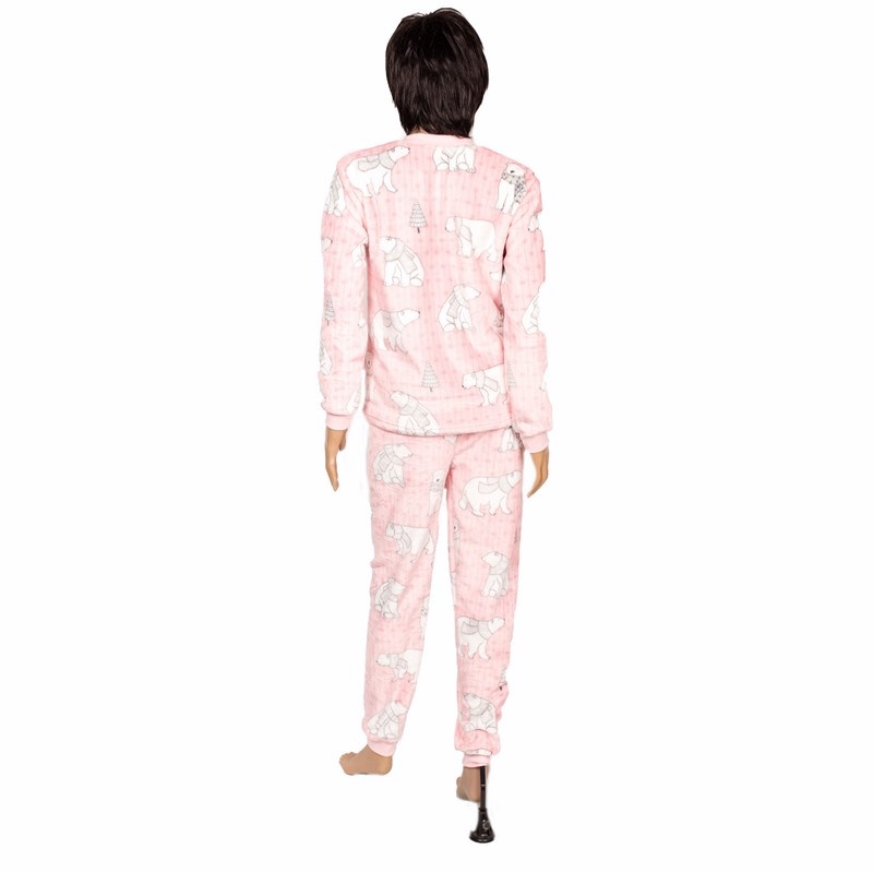 Пижама махра рваная розового цвета, Розовый, 40