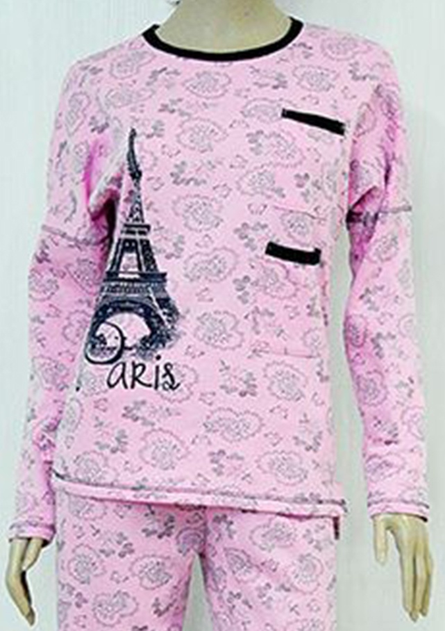 Пижама «АНЕТТИ» начес розового цвета, Розовый, 40-42