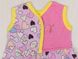 Халатик детский кулир розового цвета, Розовый, 30, 5-6 лет, 110-116см