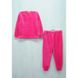 Пижама на манжете однотонная рваная махра розового цвета, Розовый, 24, 1,5 года, 86см