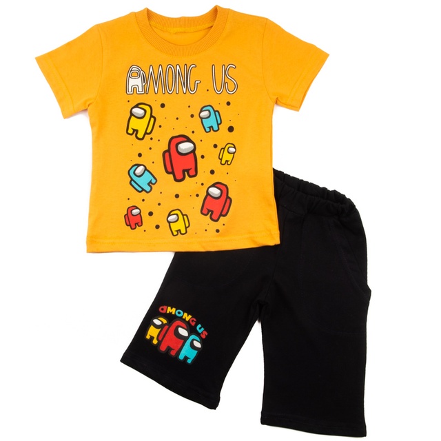 Комплект футболка + бриджи кулир оранжевого цвета, Помаранчевий, 34, 8-9 лет, 128-134см