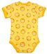Боди на кнопках жёлтого цвета интерлок короткий рукав, Жёлтый, 9-12 месяцев, 80см