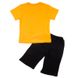 Комплект футболка + бриджі кулір помаранчевого кольору, Помаранчевий, 28, 3-4 роки, 98-104см