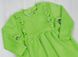 Трикотажное детское платье «КЕНДИ» велюр зеленого цвета, Зеленый, 24, 1,5 года, 86см