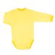Боді-косоворотка довгий рукав рибана жовтого кольору, Жовтий, 18з/р, 0-1,5 місяці, 50-56см